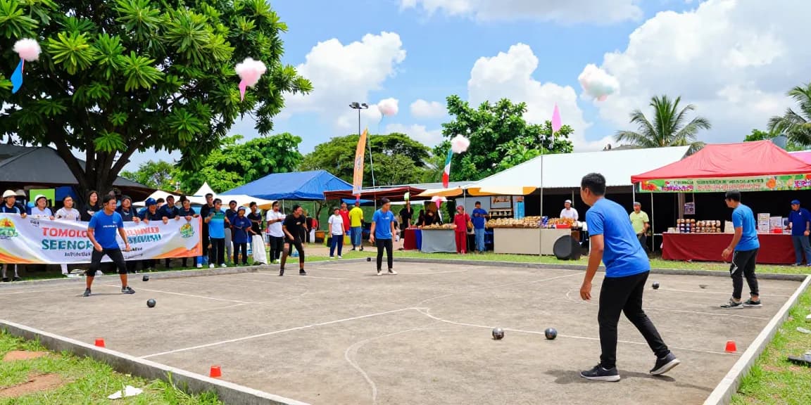 Exciting petanque match at FOPI Kota Tomohon event, showcasing community spirit and sportsmanship at fopikotatomohon.org.