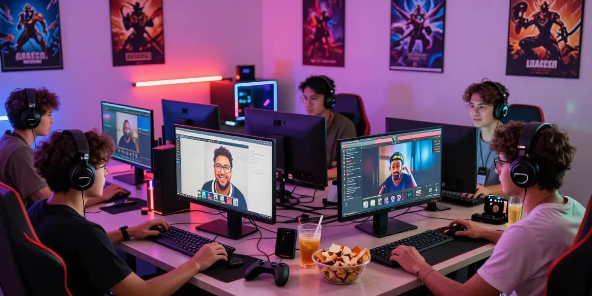 Join the vibrant community at discordtree.com with gamers engaging in lively discussions and gaming sessions.