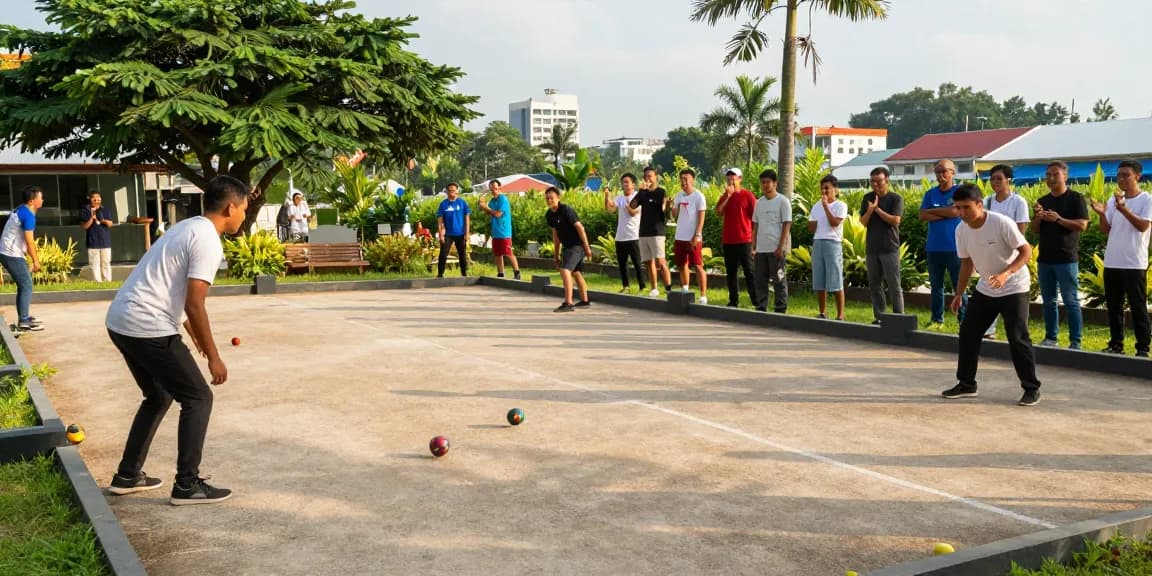 Engaged players at fopikotabontang.org's vibrant petanque court.