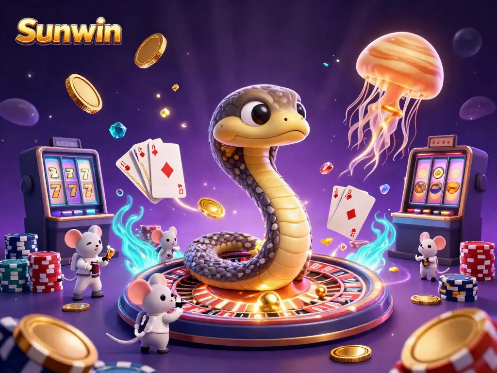 Join the thrilling gaming action at Sunwin with a cosmic roulette showdown!