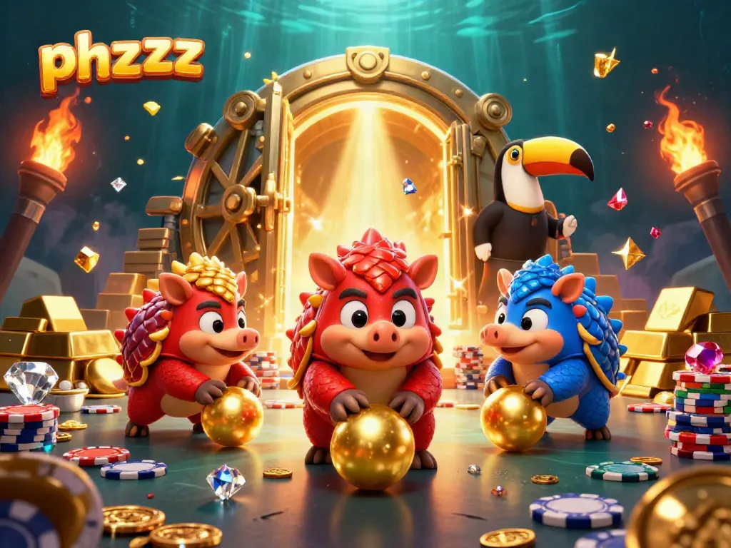 Engage in thrilling phzzz casino action with cartoon pangolins competing at poker