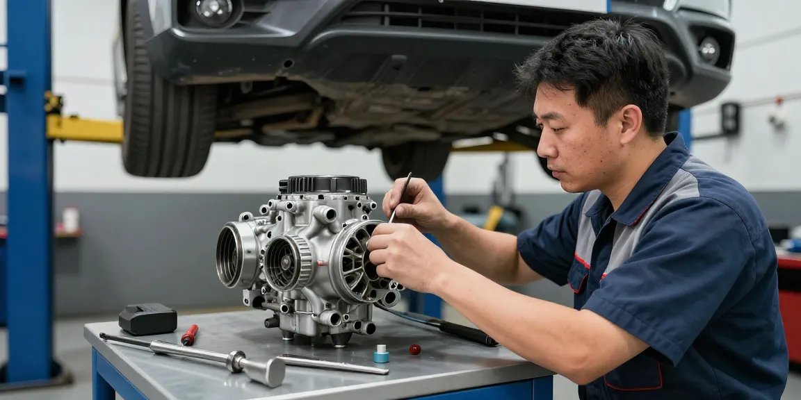 Diagnosing a broken car air conditioning compressor at a trusted local service shop to ensure quality repairs and efficient cooling.