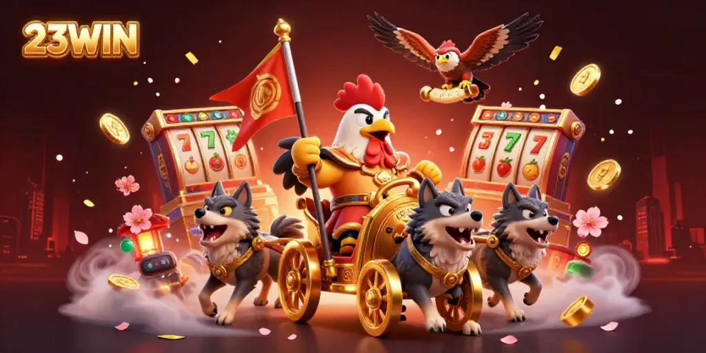 Engage in thrilling 23WIN casino experiences with dynamic characters and captivating game elements.