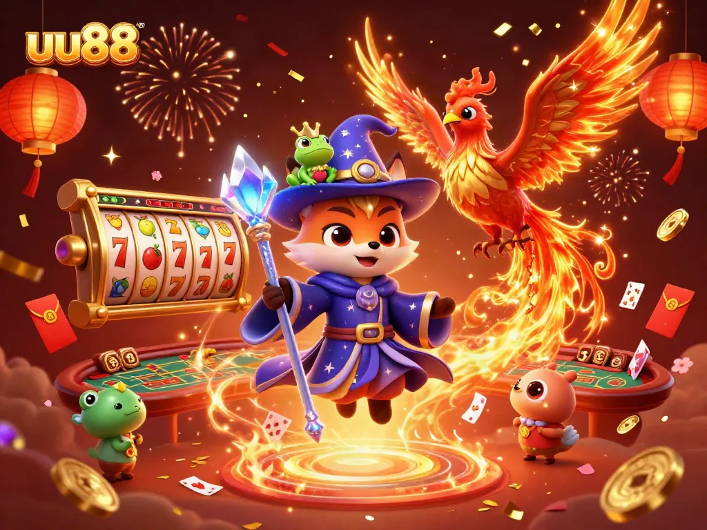 Experience the thrill of uu88 casino with immersive gaming elements and vibrant characters.