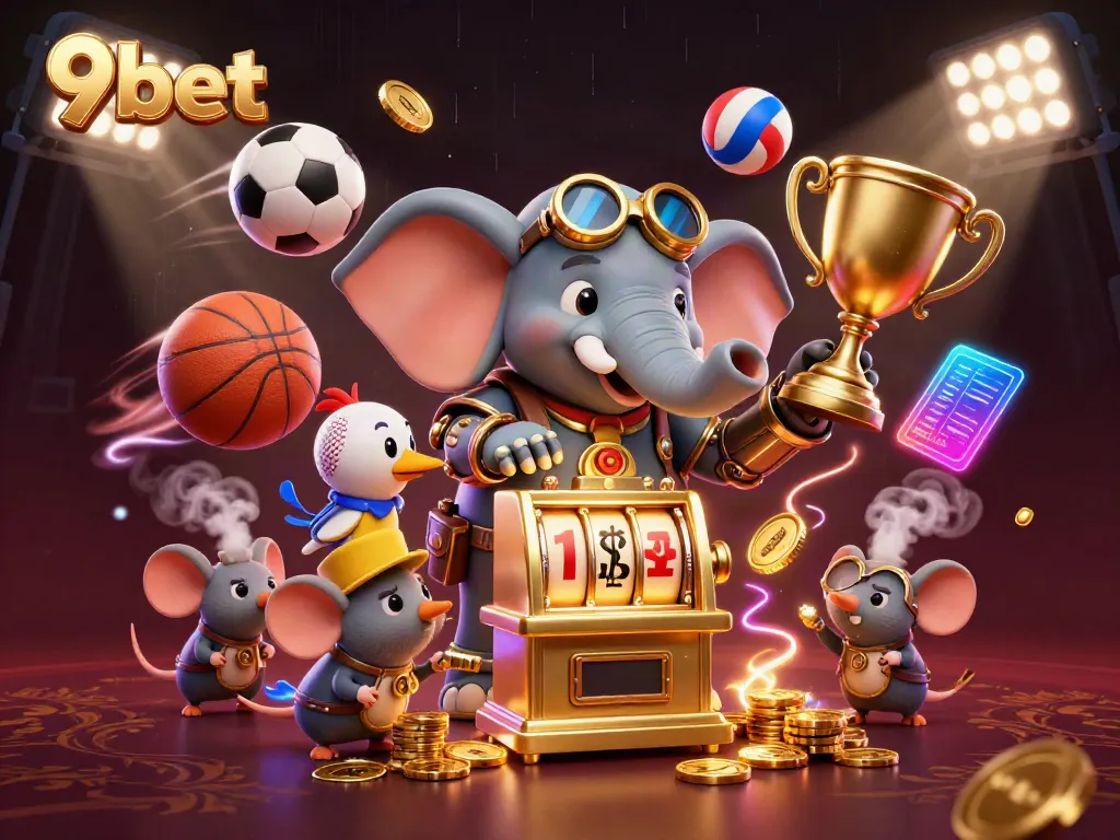 Spin the reels at 9bet with engaging characters, vibrant sports elements, and rich casino excitement.