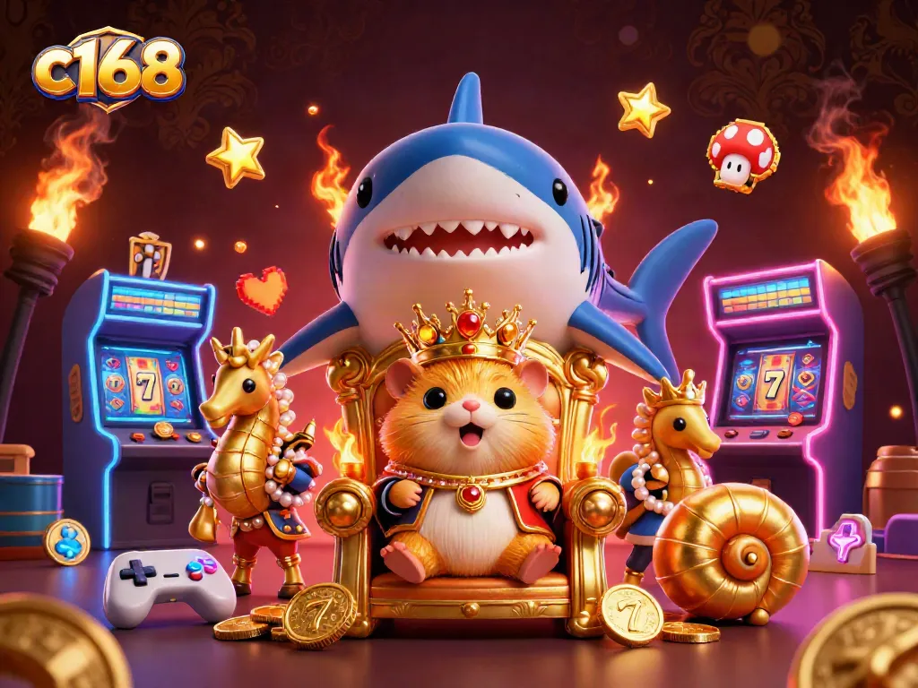 Engage with the thrilling world of c168 where a golden hamster king reigns among vibrant casino games and slots.