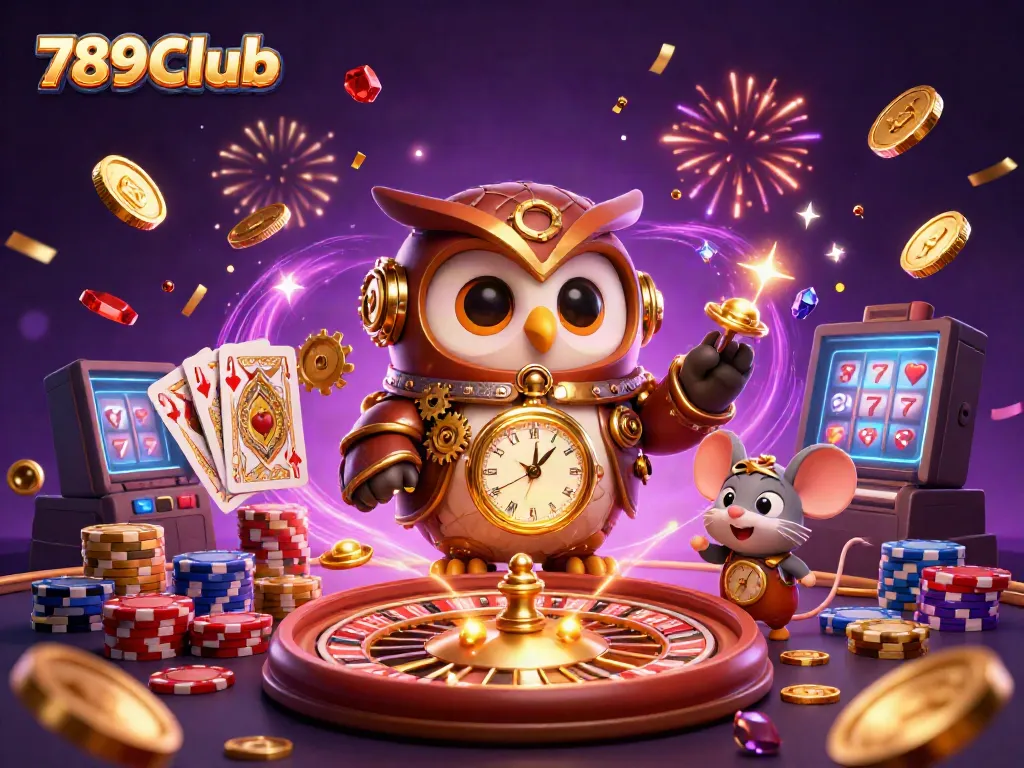 Engage with games at 789Club, featuring unique characters in an exciting casino atmosphere.