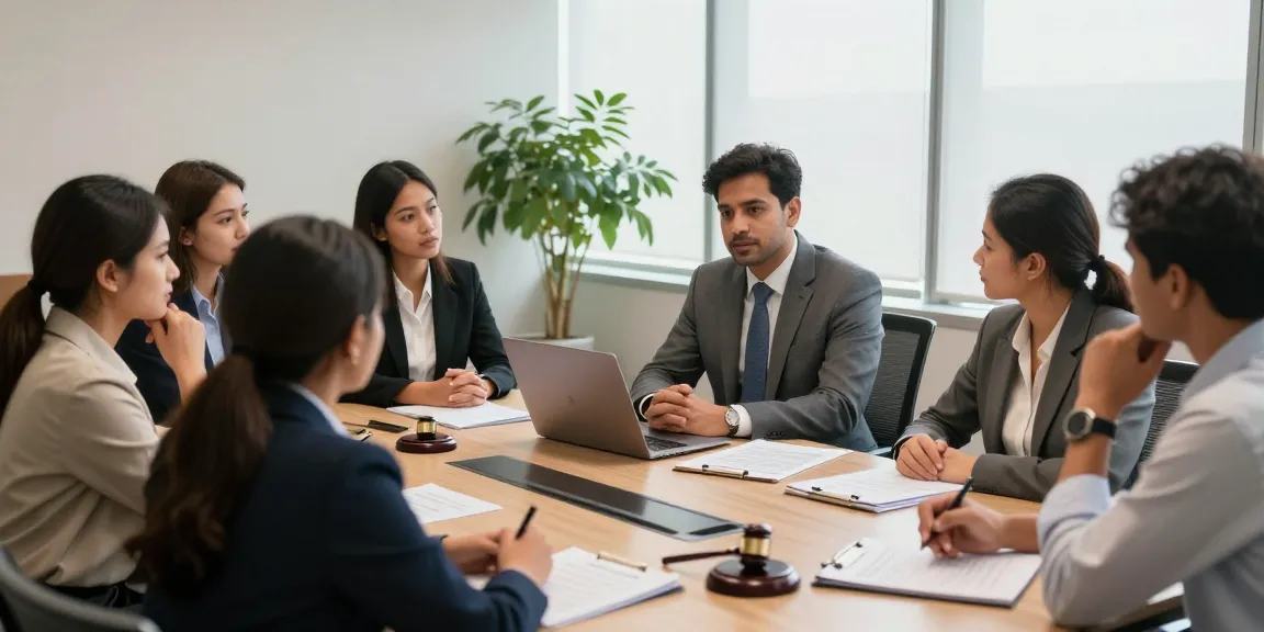 J.K. Chaudhary consulting diverse clients about more hints in legal matters.