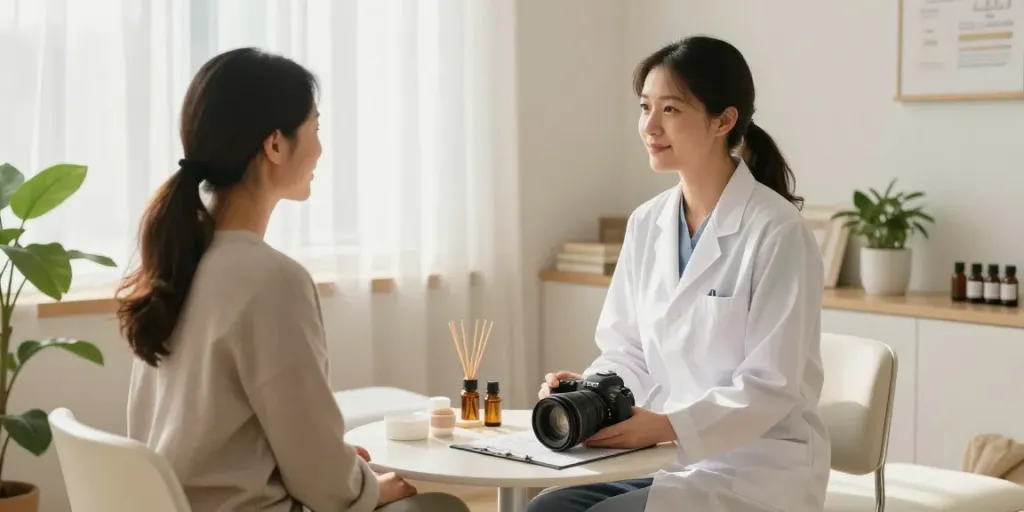 Naturopath Surrey consultation in a serene wellness clinic