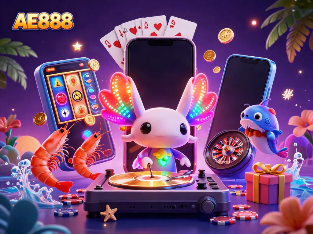 Experience thrilling gaming at AE888 with vibrant underwater casino scene.