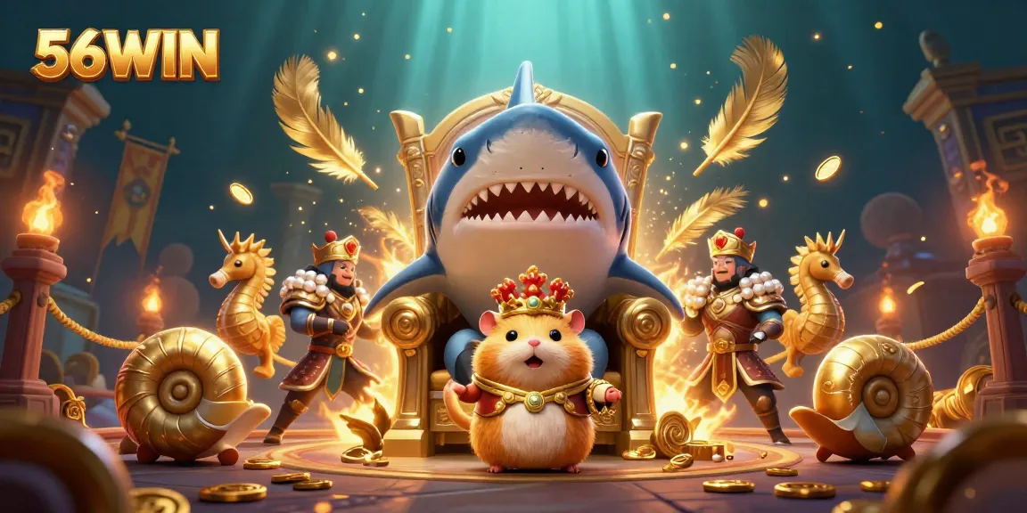 Engage with 56WIN and win big in this thrilling underwater casino adventure featuring unique characters.