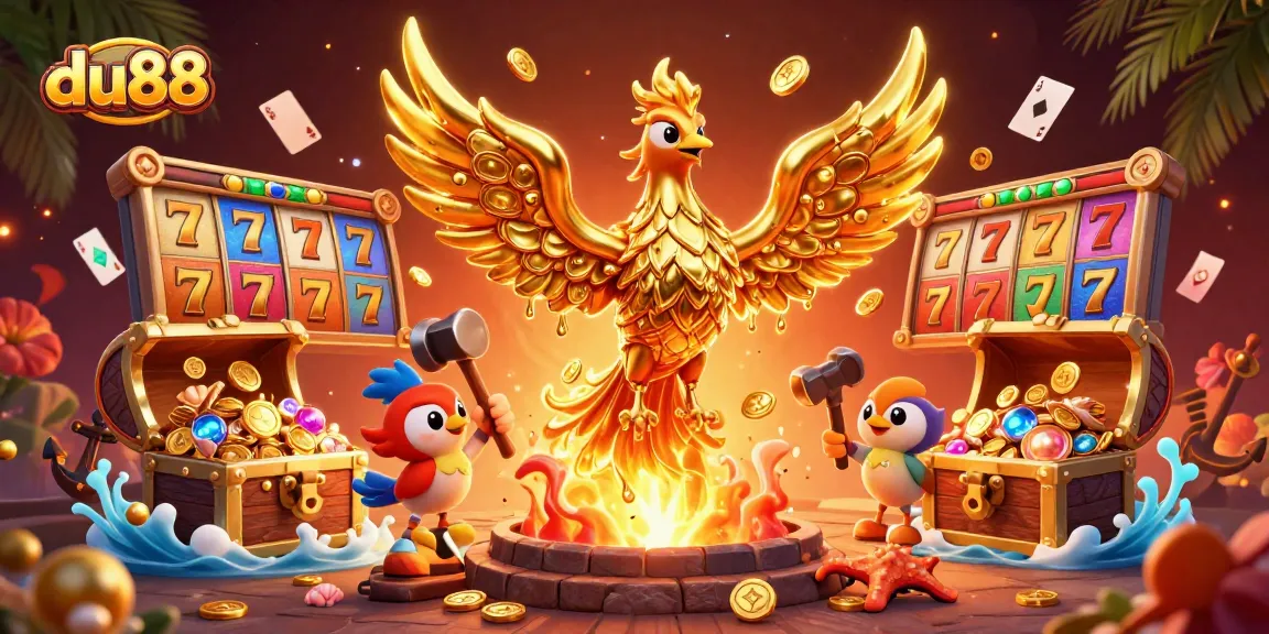 Experience thrilling jackpots at du88 with golden phoenix and dynamic casino elements.