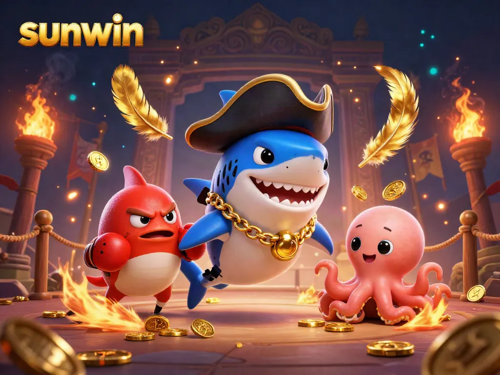 Experience fun gaming wins at sunwin with cartoon characters and immersive casino elements.