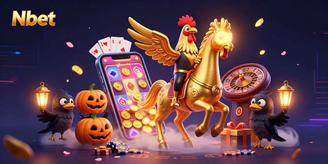 Nbet invites players to enjoy thrilling slot adventures featuring golden roosters and vibrant games.