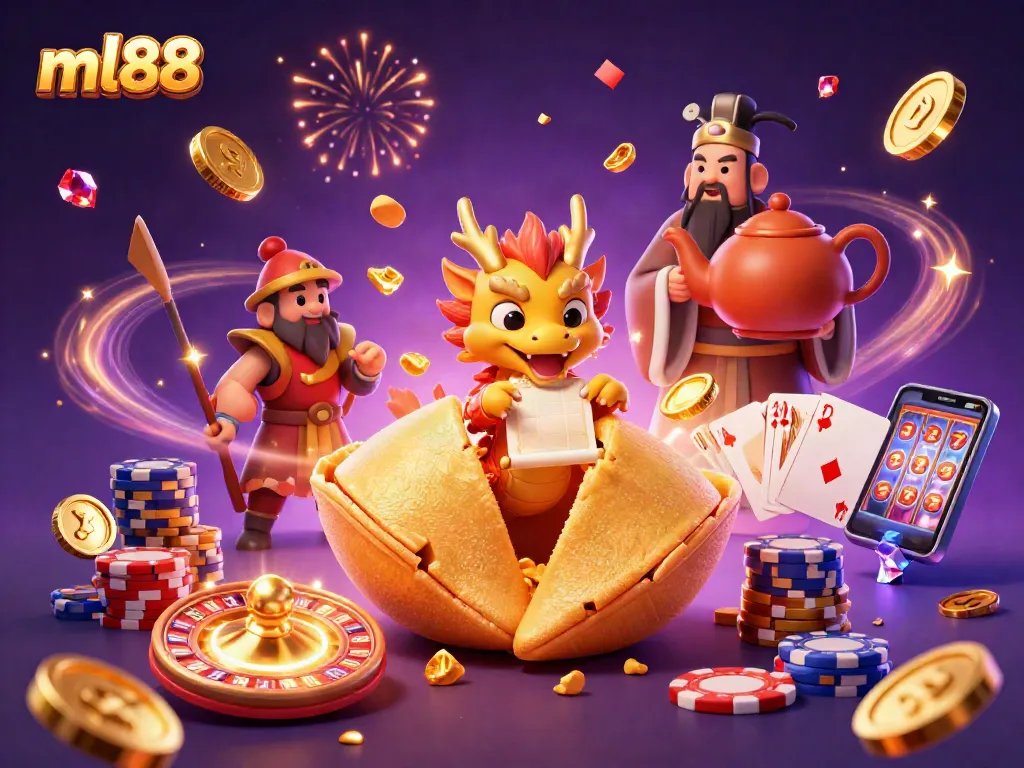 Engage with ml88's vibrant online casino world, featuring golden riches and dynamic game elements.