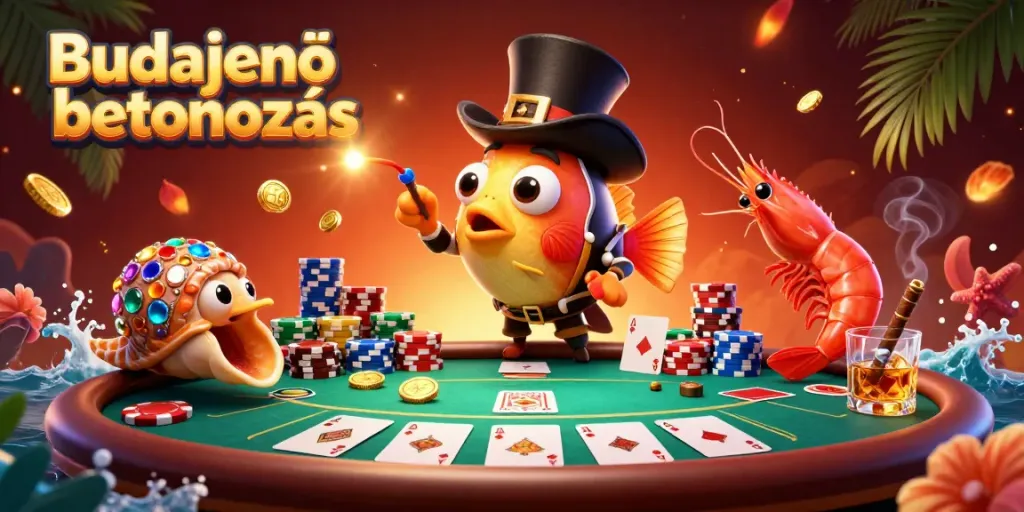 Win big with Budajenő betonozás while enjoying poker in this captivating underwater casino scene.