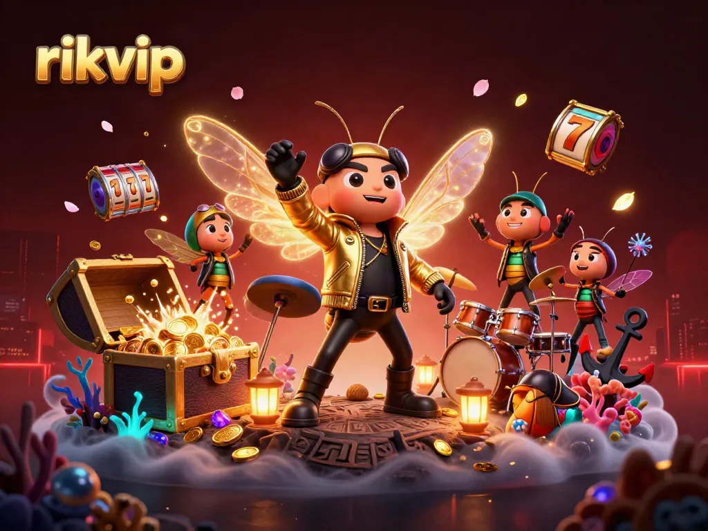 Experience the vibrant energy of rikvip with a cicada rock star and dynamic casino themes.