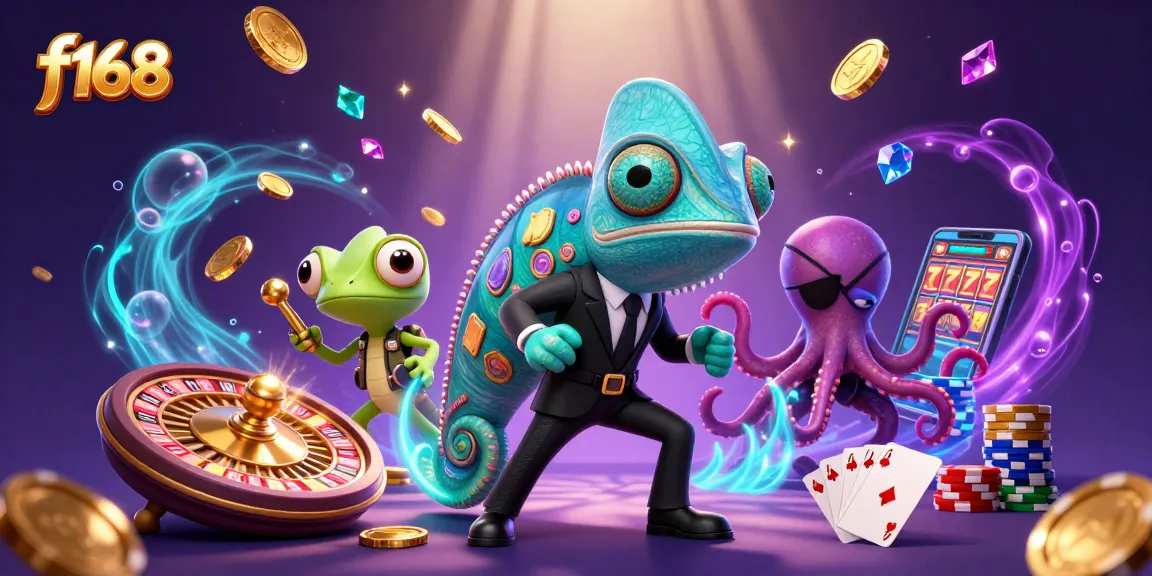 Engage with f168's thrilling casino experience featuring vibrant characters and dynamic gaming elements.