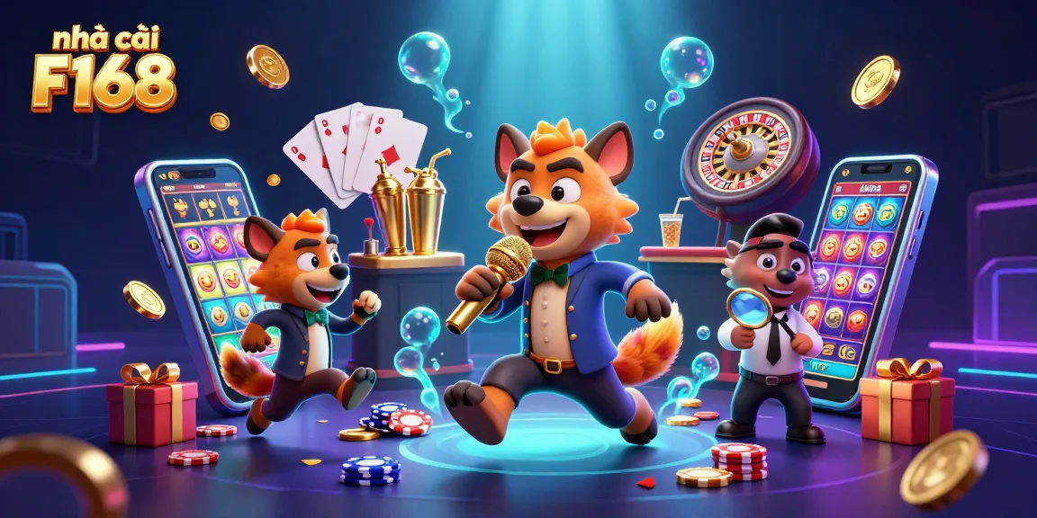 Experience the vibrant world of nhà cái F168 with an engaging comedy casino club scene featuring dynamic characters.