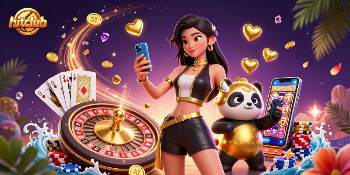 Join hitclub for exciting casino gaming action with vibrant characters and dynamic elements.