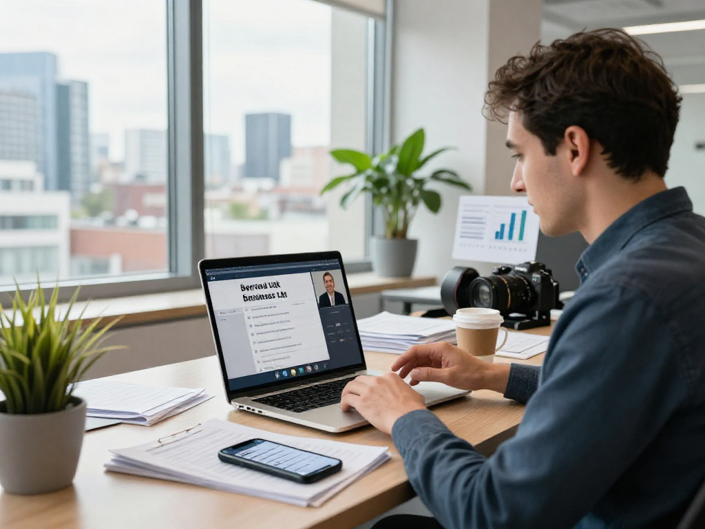 Professional networking for UK businesses in a modern office setting with vibrant engagement.