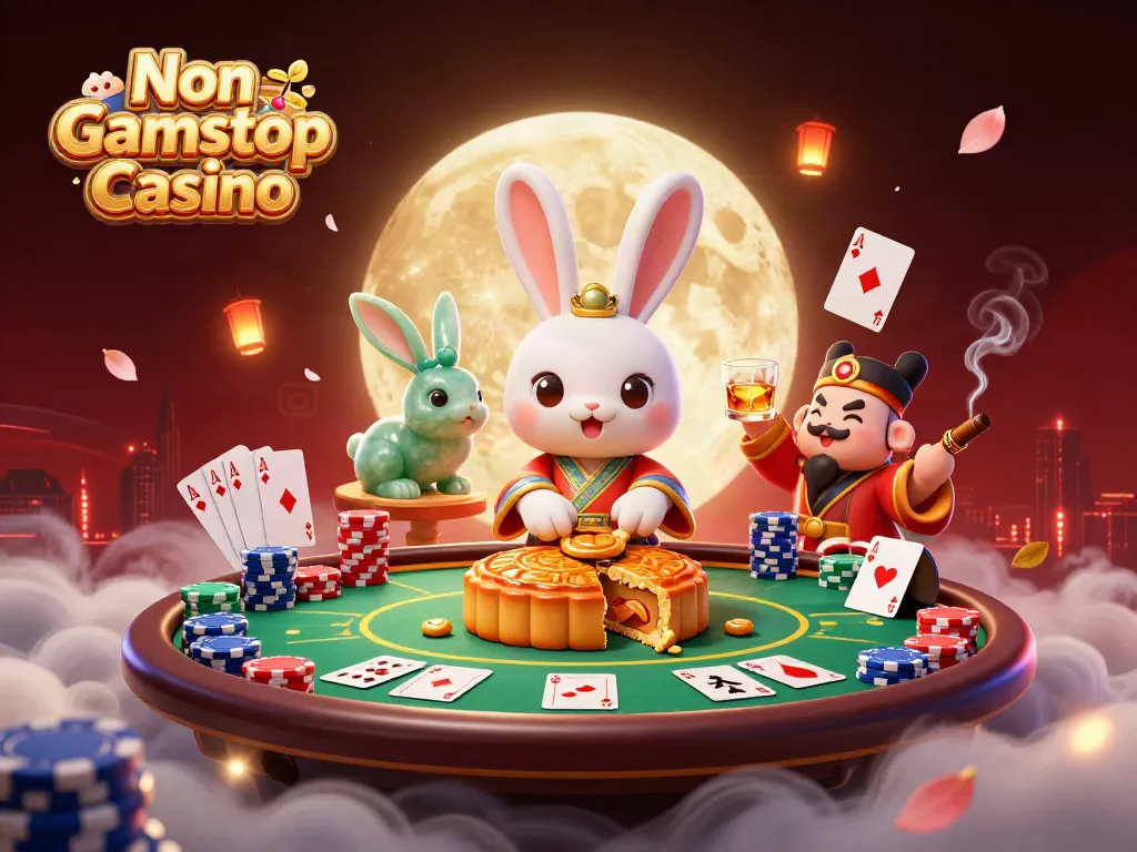 Engage with a vibrant Non Gamstop Casino scene featuring folklore and poker elements.