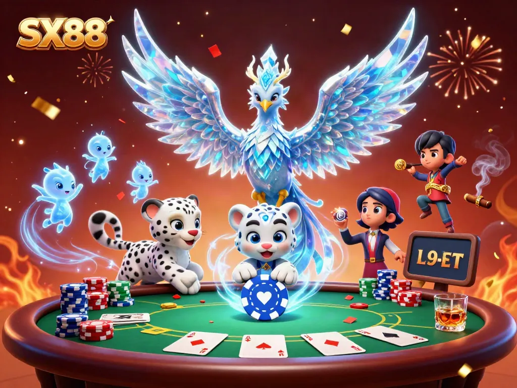 Engage with SX88 and join the thrilling casino fun with our vibrant illustrated characters.