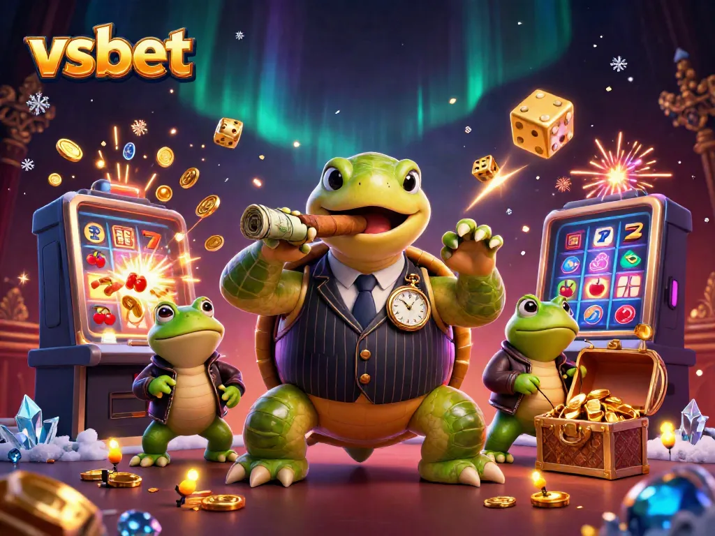 Experience thrilling gaming action with VSBET's vibrant 3D casino illustration featuring exotic characters and rich design elements.