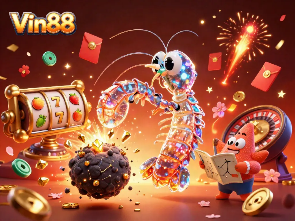 Spin and win with Vin88 in an energetic slot adventure full of treasures and excitement.