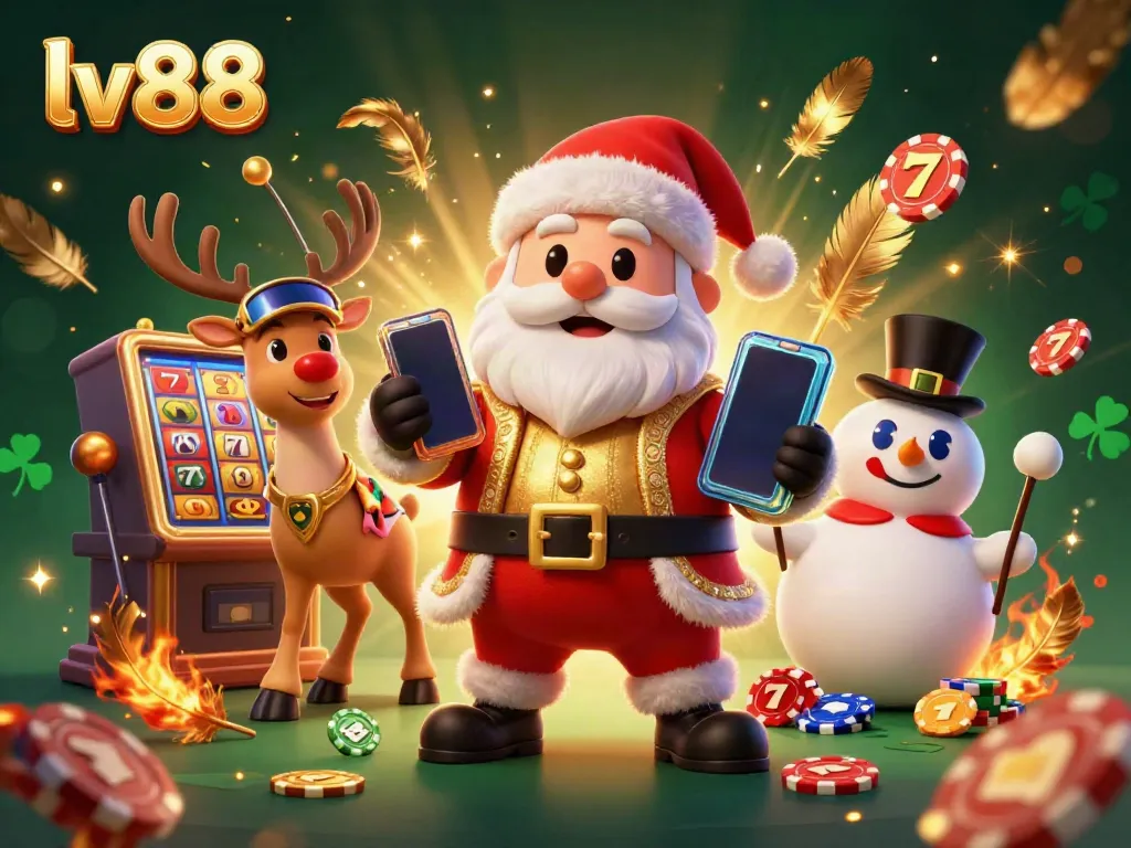 Experience rich gaming thrills with lv88 in a vibrant casino scene featuring animated characters and classic slot symbols.