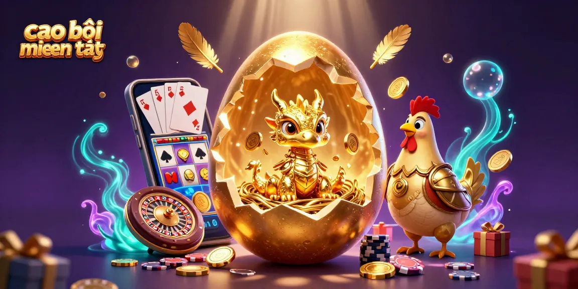 Cao bồi miền tây highlights dramatic gameplay dynamics featuring a golden dragon on poker chips amidst vibrant gambling elements.