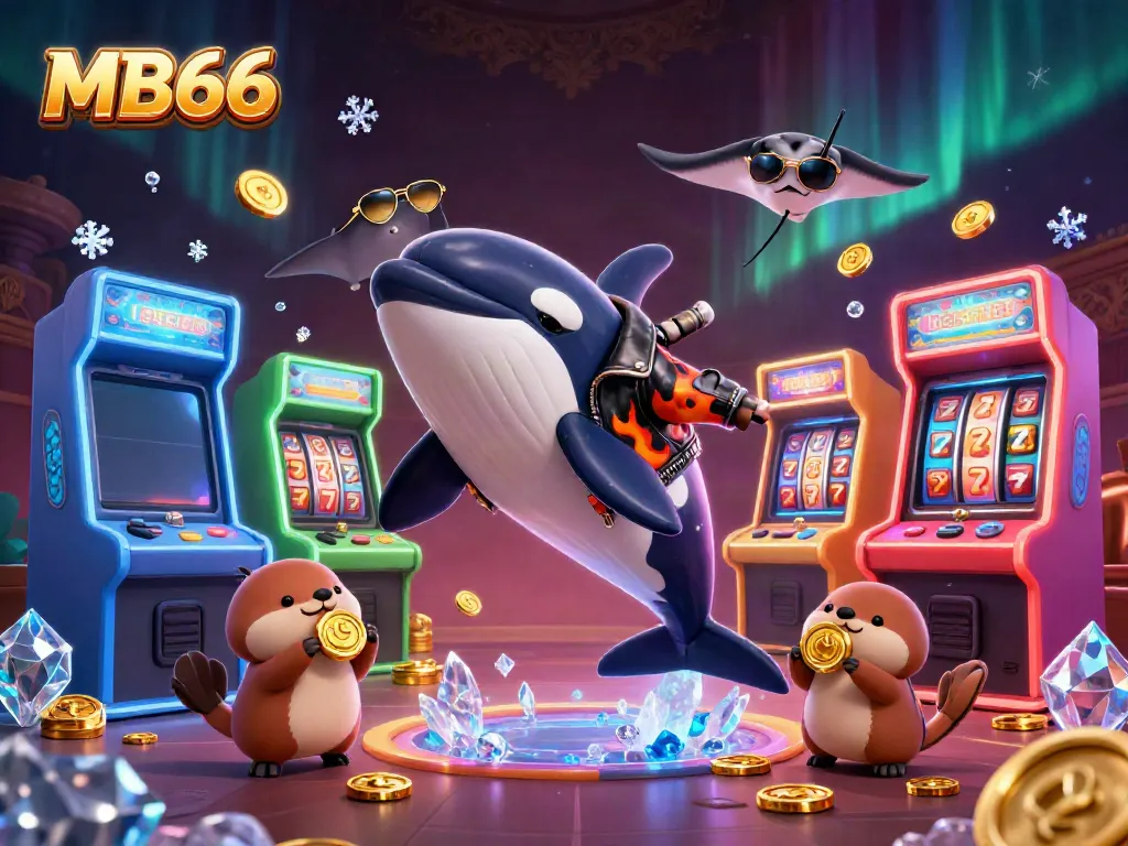 Engage with thrilling games at MB66 Casino, featuring vibrant visuals of sea creatures and casino themes.
