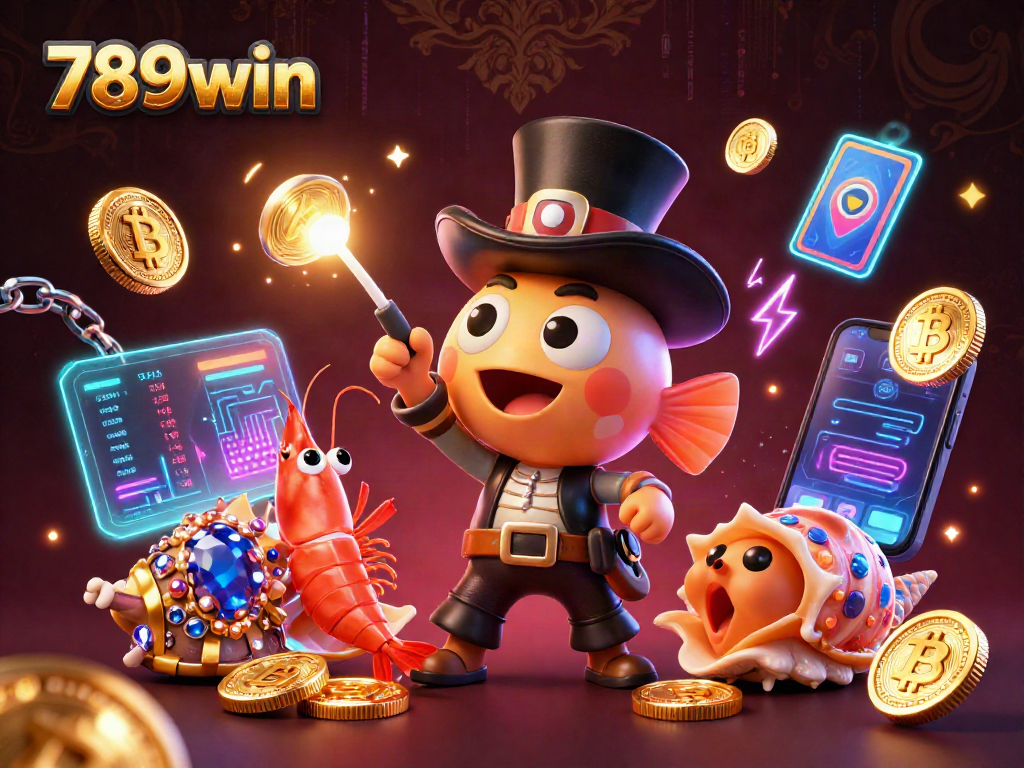 Experience winning adventures at 789win with deep-sea treasures in this vibrant casino illustration.