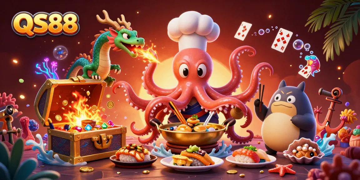 Experience exhilarating gameplay at QS88 with a vibrant scene of gambling adventure.
