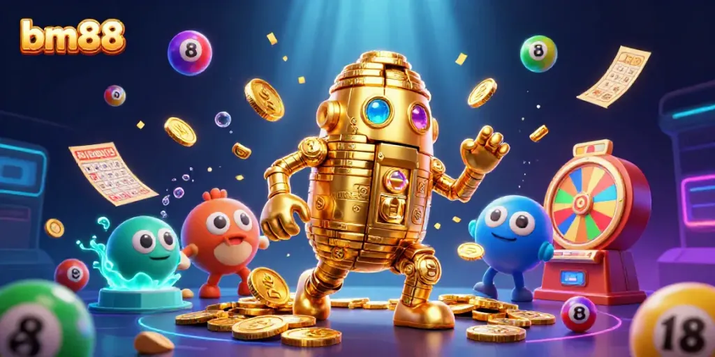 Experience bm88's captivating online casino world with vibrant gaming elements and stunning visuals.