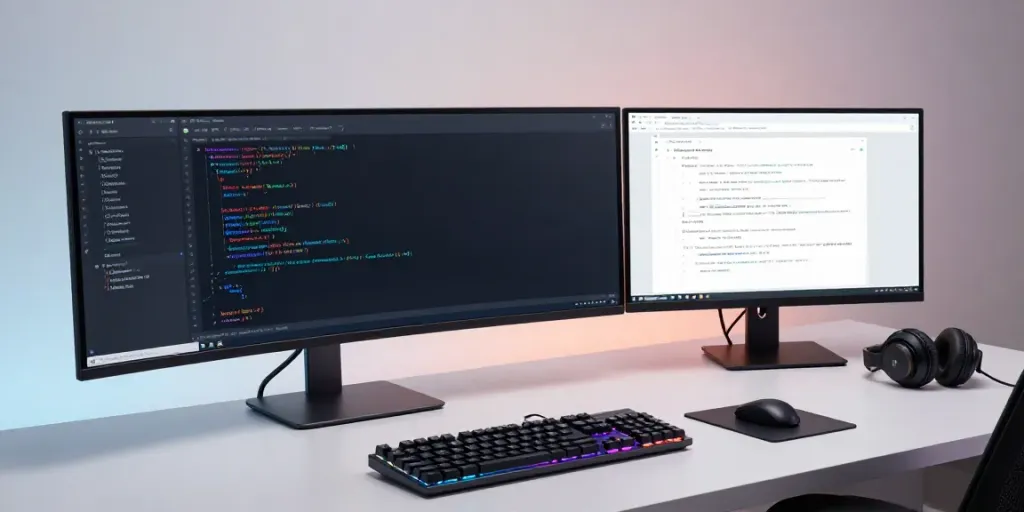 .co.uk renewal price comparison in a modern developer workspace with coding elements.