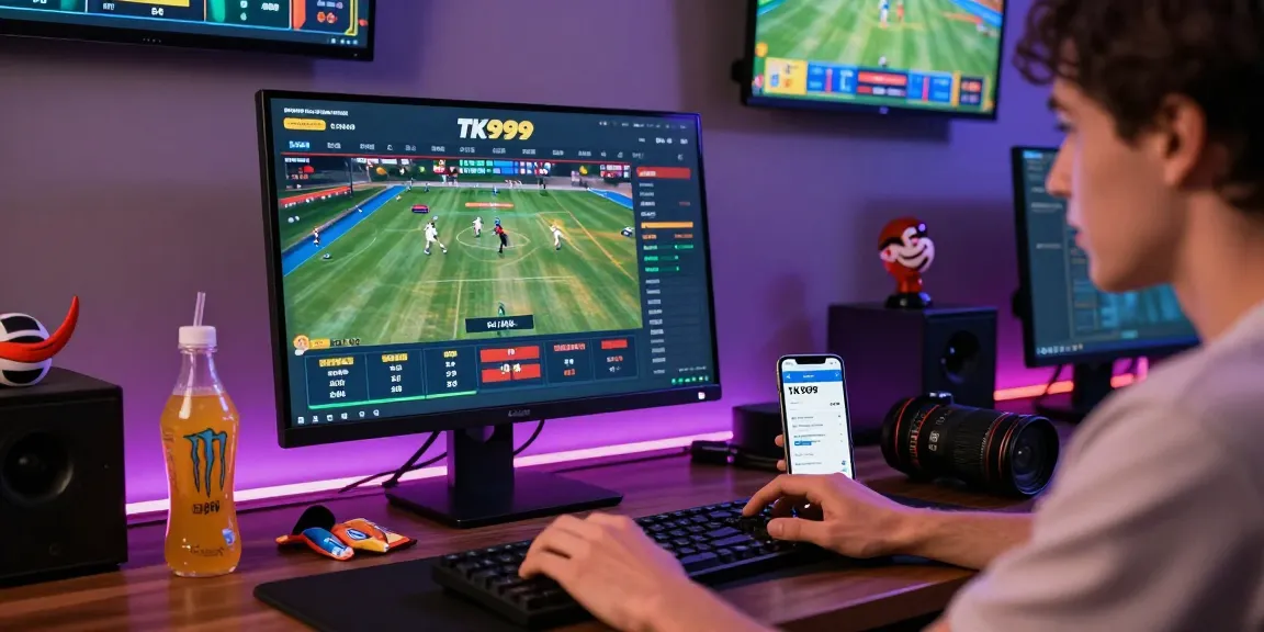 Exciting online betting at TK999 with live sports on screen and app notifications.