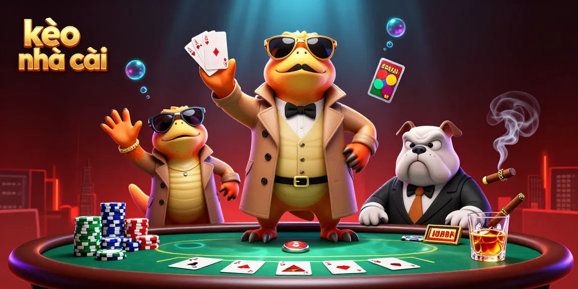 Experience kèo nhà cái with fun at a vibrant casino scene featuring raptors in disguise.