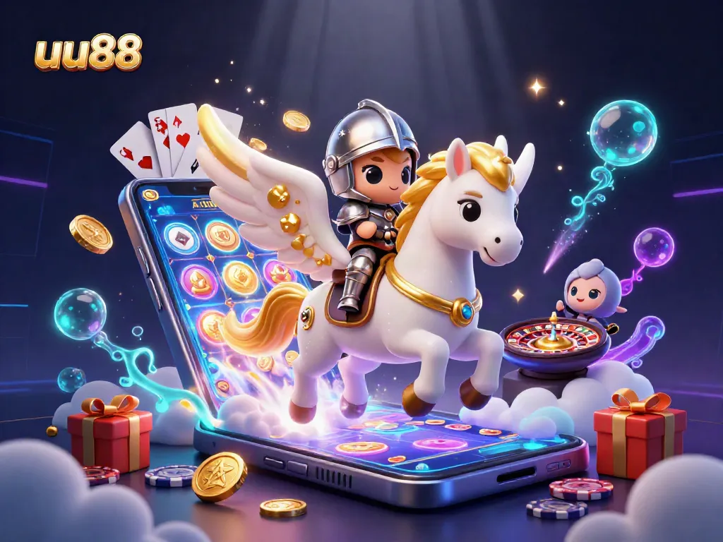 Spin to win with UU88’s 3D portrayal of gaming excitement and fortune.