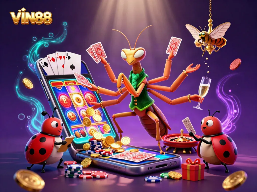 VIN88 offers an exciting atmosphere with unique characters, vibrant games, and rich casino experiences.