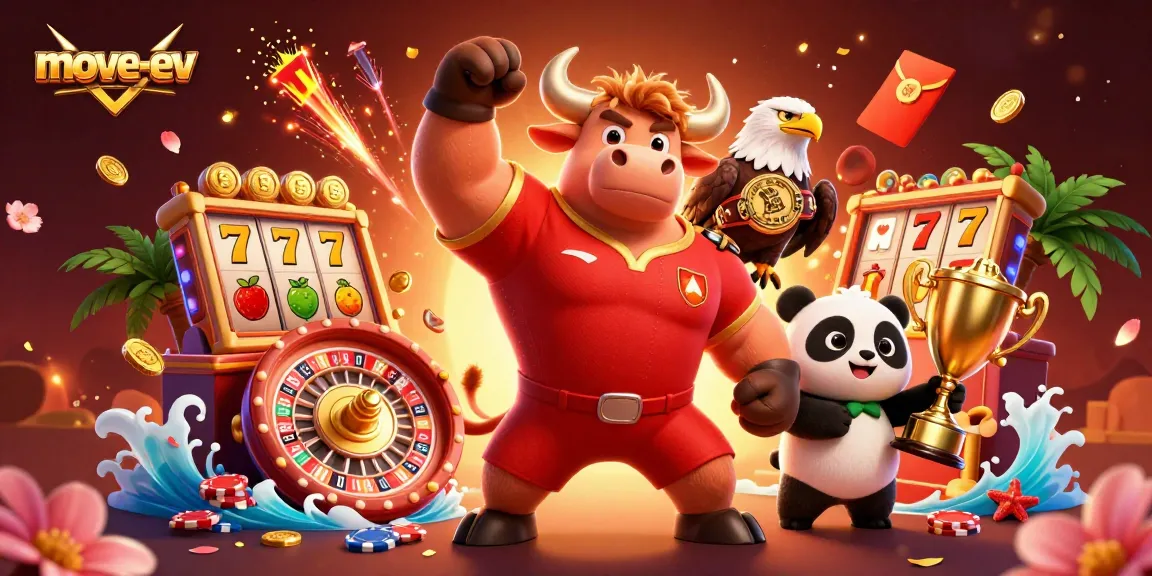 Experience the excitement of move-ev with this vibrant scene of lively casino action.