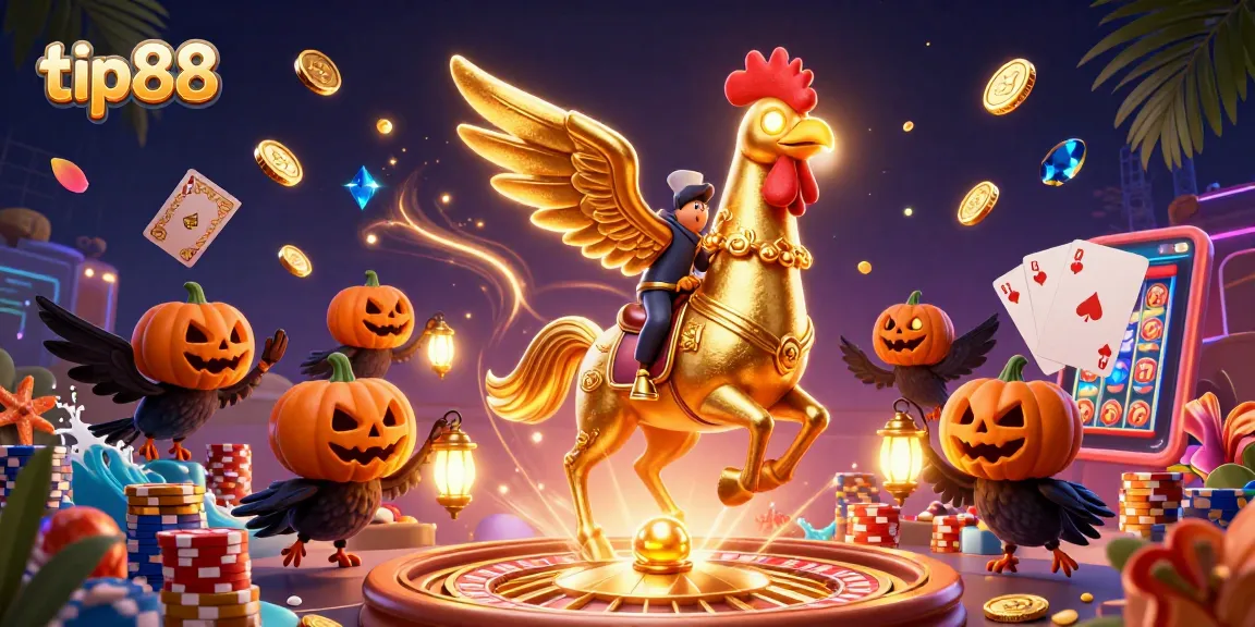 Win big at tip88 with dazzling casino action in a vibrant midnight scene filled with excitement.
