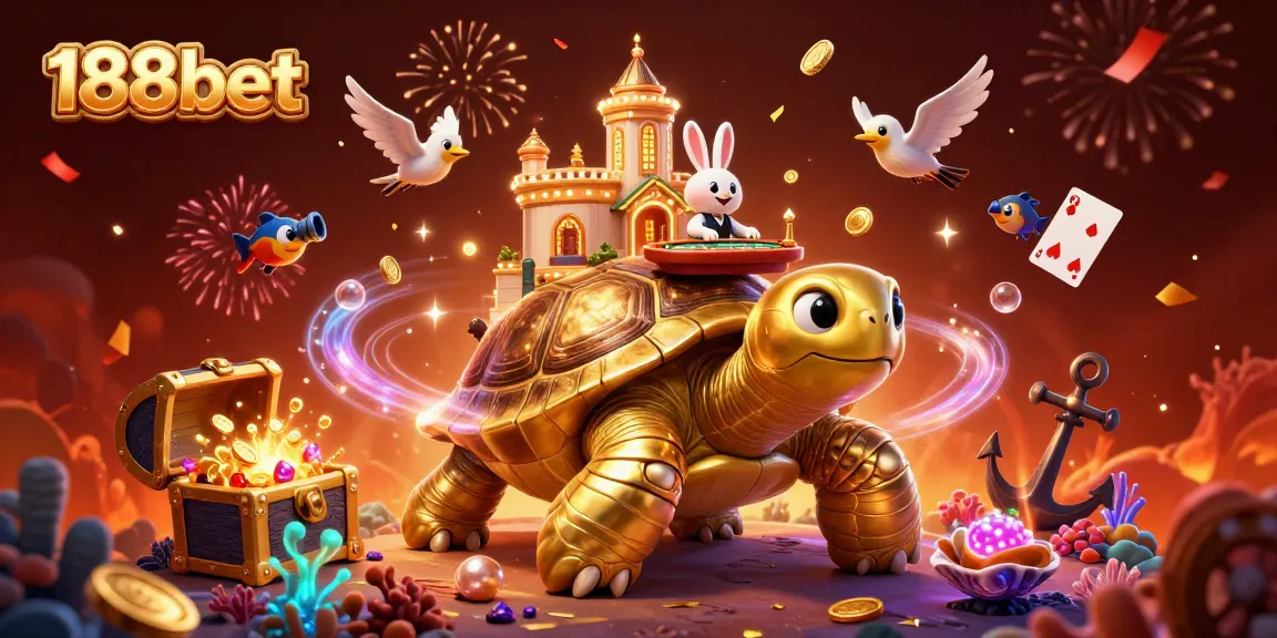 Join the excitement at 188bet with the rabbit dealer at the casino palace on the golden tortoise.