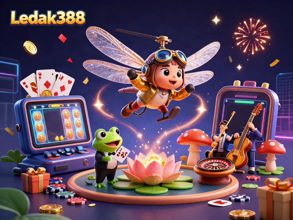 Engage with Ledak388, the vibrant online casino featuring dynamic games, vivid characters, and thrilling action.