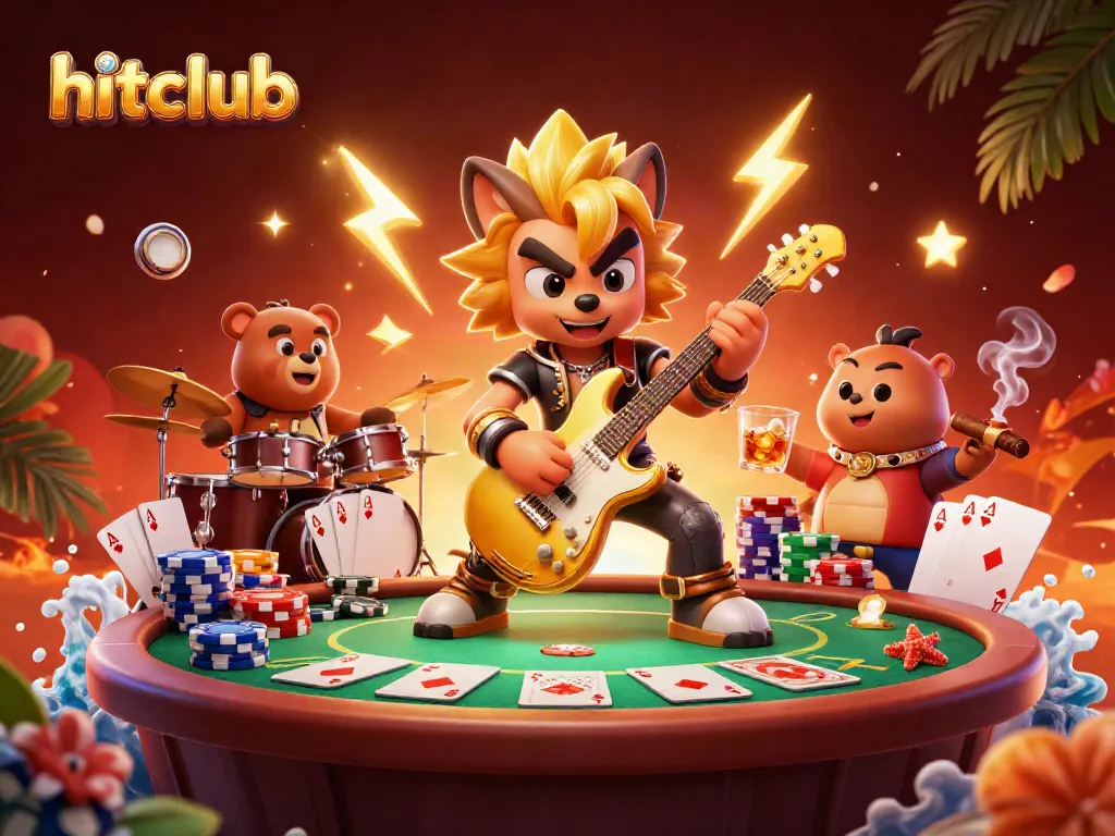 Engage in thrilling gameplay at hitclub with a vibrant casino scene featuring dynamic characters and vivid game elements.