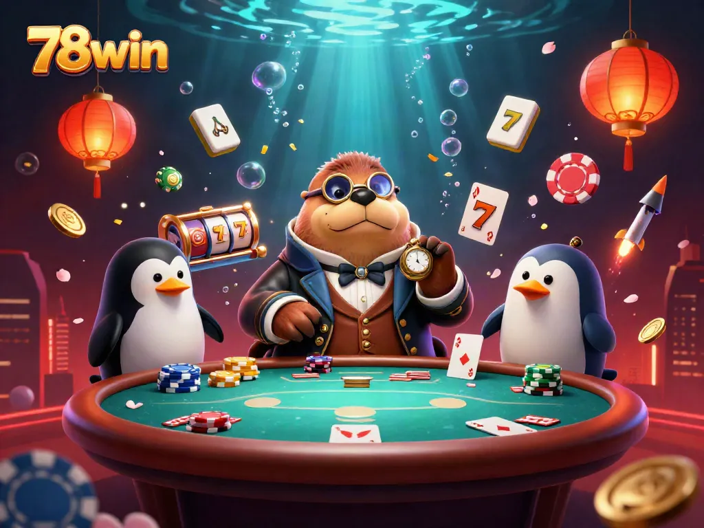 Engage with 78win at an exciting underwater poker game with fantastic casino elements.