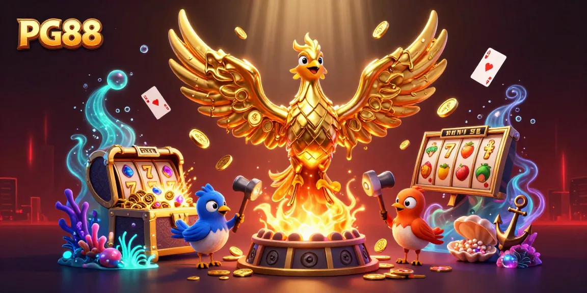 Engage with PG88's thrilling world through vibrant slots, rewarded by golden phoenix and games.