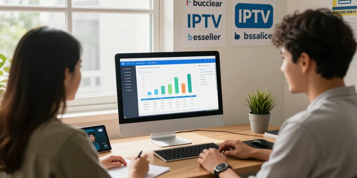 IPTV reseller providing trusted local services from a professional workspace.
