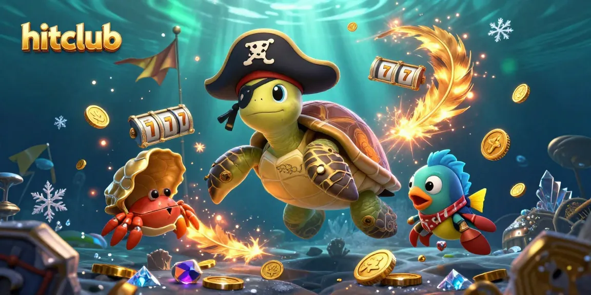 Experience the excitement of hitclub with vibrant gaming characters amidst a treasure-filled scene.