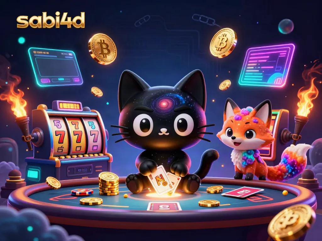 Raih kemenangan di sabi4d dengan karakter kucing dan rubah galaksi yang menarik chip emas.